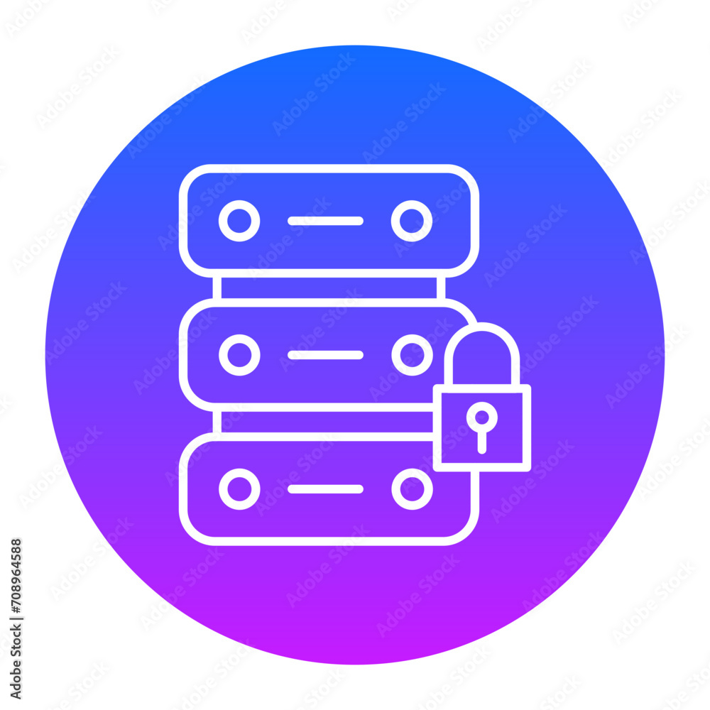 Server Locked Icon of Cyber Security iconset. Server Locked Icon of Cyber Security iconset.