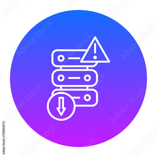 Server Down Icon of Cyber Security iconset.