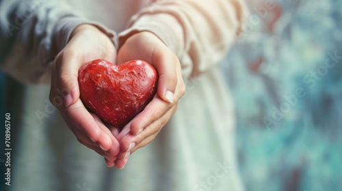  a close up of a person holding a heart in the palm of their hands with the heart in the middle of the heart in the middle of the palm of their hands.