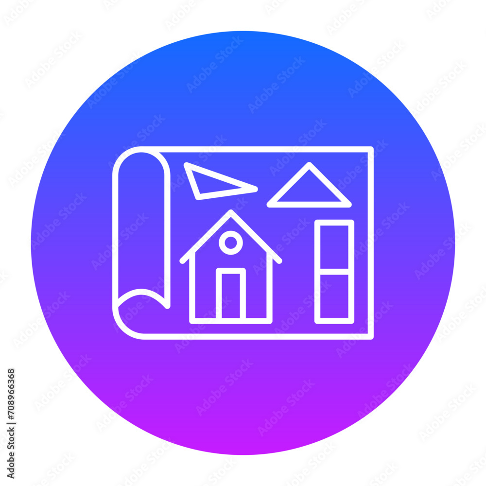 House Plan Icon of Real Estate iconset. House Plan Icon of Real Estate iconset.