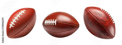 American Football pigskin ball, isolated