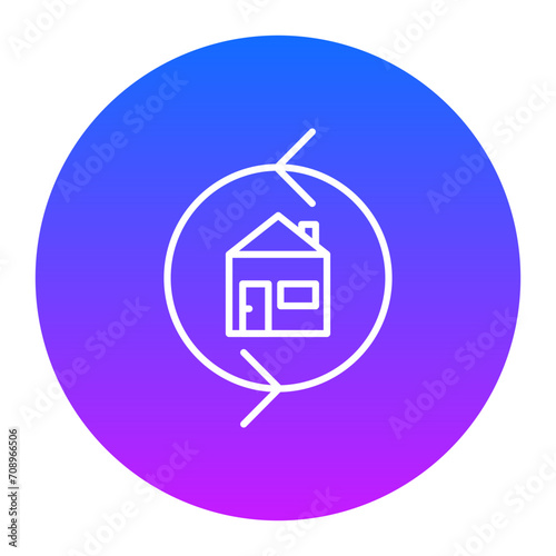 House Exchange Icon of Real Estate iconset.