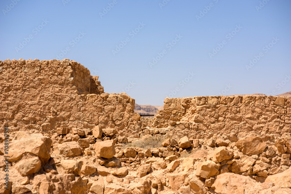 Masada National Park, Israel, Middle East, Ancient Ruins