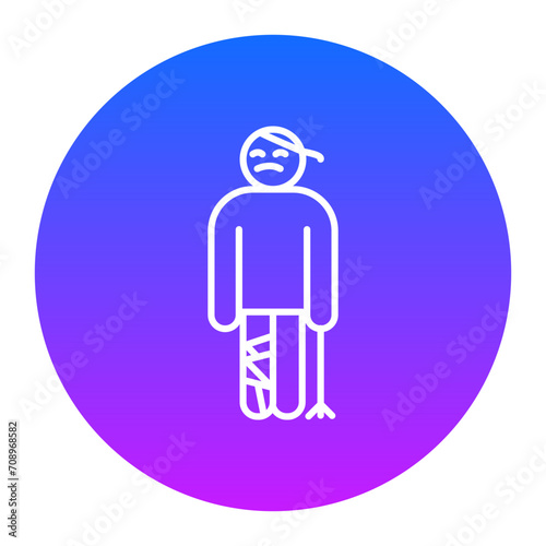 Broken Leg Icon of Medicine iconset.