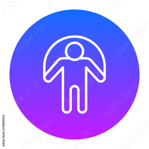 Person skipping rope Icon of Physical Fitness iconset.