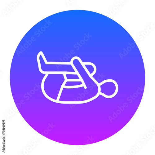 Knee Press Icon of Physical Fitness iconset.