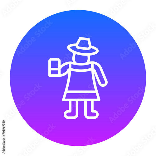 Woman Taking Selfie Icon of Housekeeping iconset.