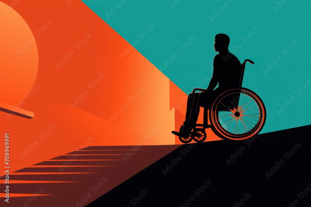 Disabled Person In A Disabled Person In A Wheelchair Encountering disabled-person-in-a-disabled-person-in-a-wheelchair-encountering