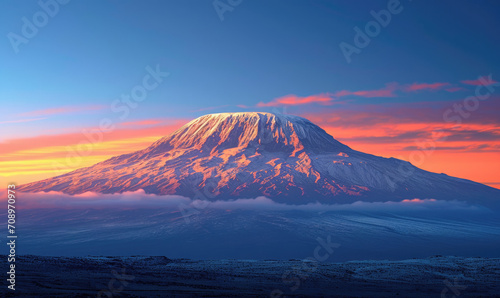 Kilimanjaro on african savannah © STORYTELLER AI