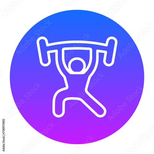 Weightlifting Icon of Olympics iconset.