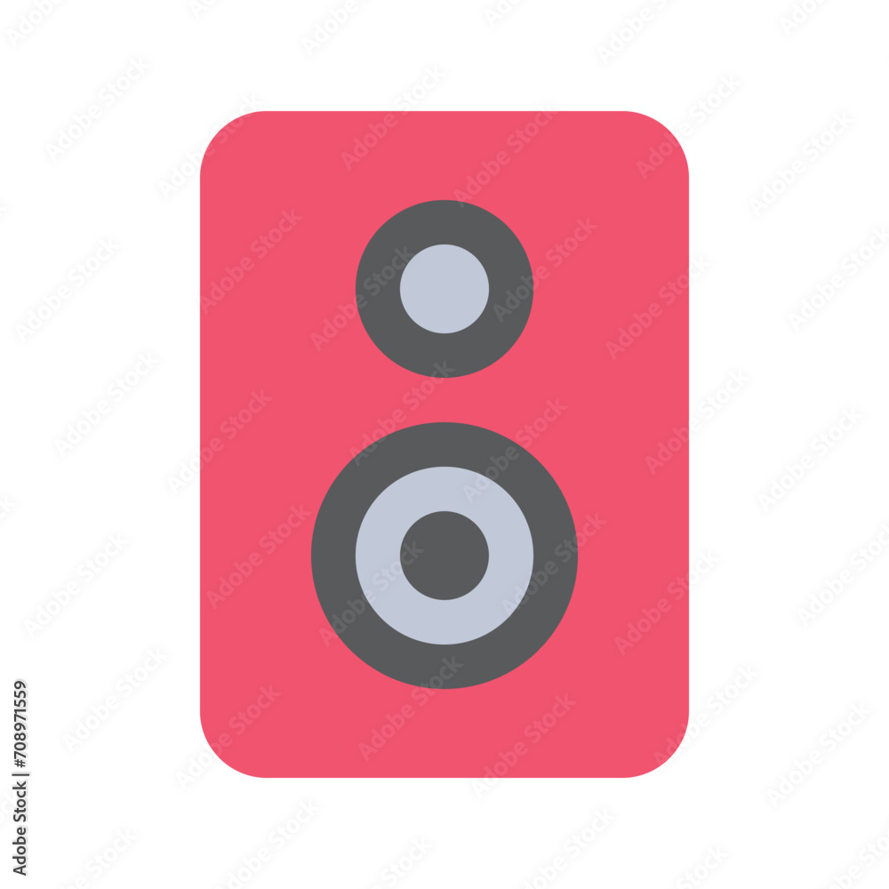 Illustration vector graphic icon of Speaker. Flat Style Icon. Computer And Device Themed Icon. Vector illustration isolated on white background. Perfect for website or application design. Illustration vector graphic icon of Speaker. Flat Style Icon. Computer And Device Themed Icon. Vector illustration isolated on white background. Perfect for website or application design.
