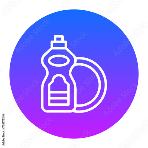 Clean Dishes Icon of House Cleaning iconset.