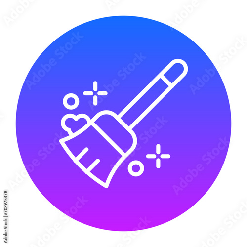 Broom Cleaning Icon of House Cleaning iconset.