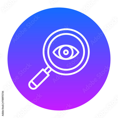 Eye Magnifier Icon of Online Marketing iconset.