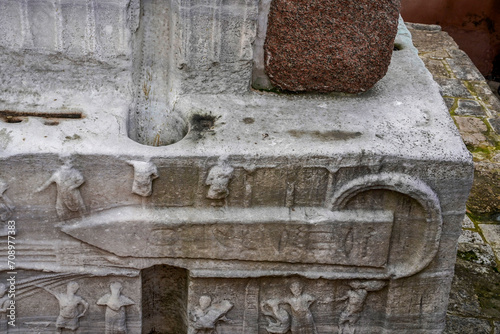 Photography Ancient Egyptian Obelisk of Theodosius at the Hippodrome of Constantinople in Is