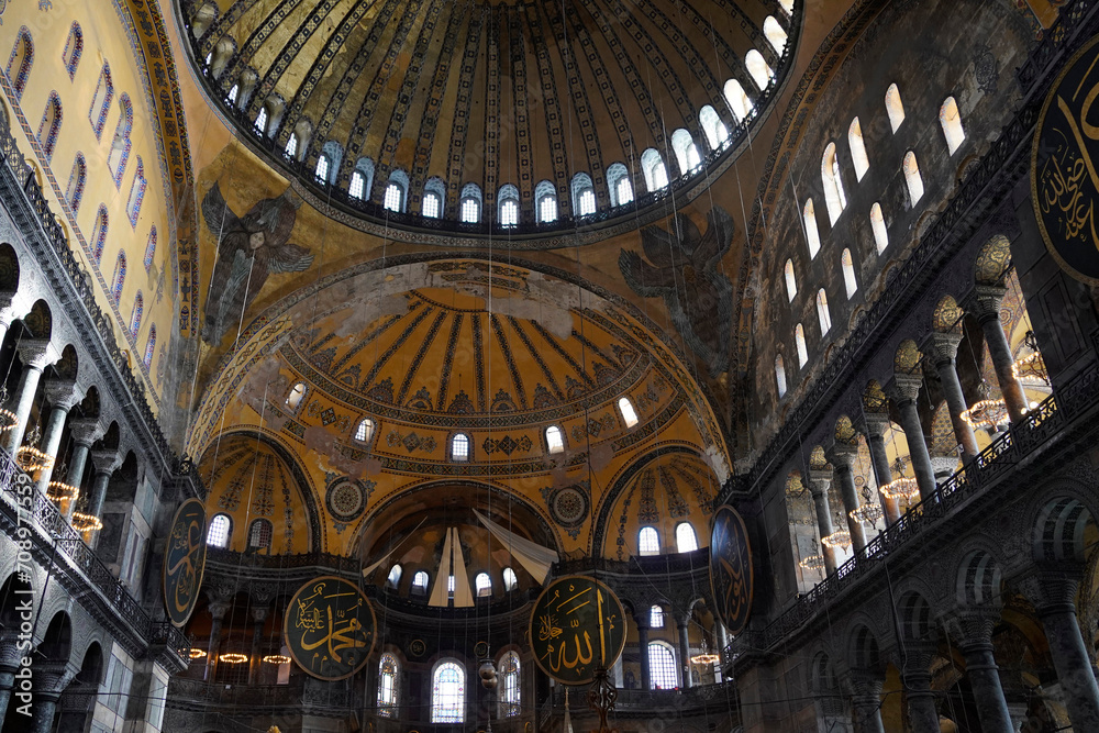 Hagia Sofia Mosque in Istanbul, Turkey - interior