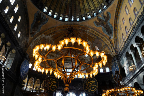 Hagia Sofia Mosque in Istanbul, Turkey - interior