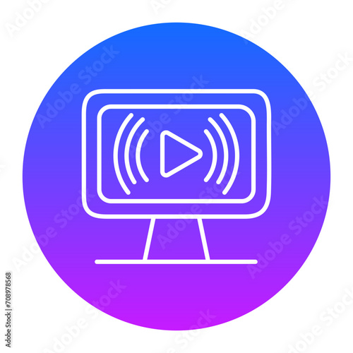 Live Streaming Icon of Digital Marketing iconset.