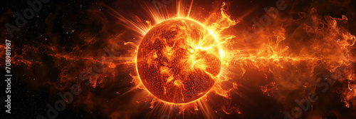 supernova, sun solar flare particles