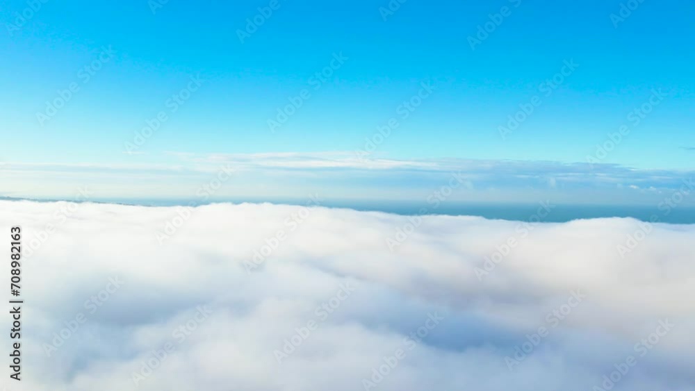 Flying above the clouds and diving through them Flying above the clouds and diving through them