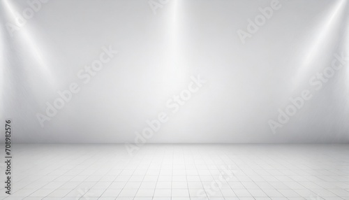 soft white and gray studio room background grey floor backdrop with spotlight photo