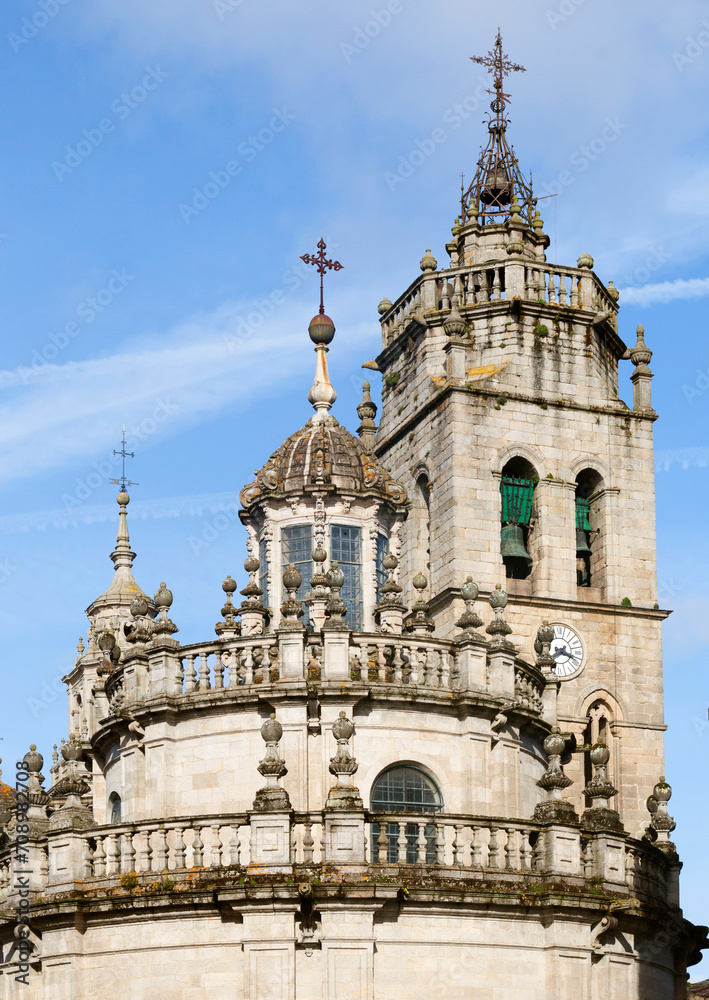 Towers of Saint Mary's Cathedral in Lugo, Spain