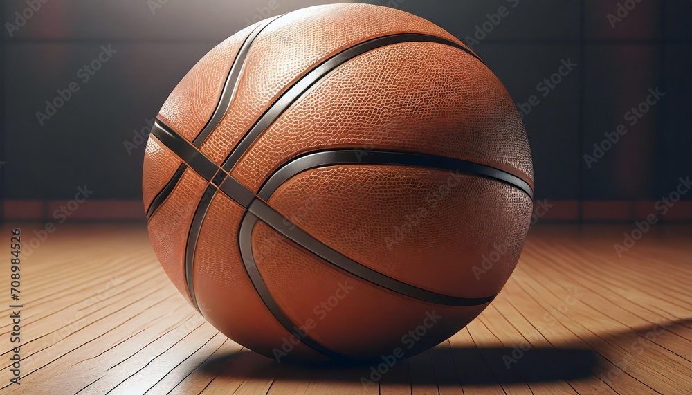 detail of basketball ball