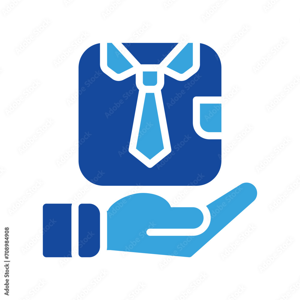 tie icon and hand icon outline black style. Business and finance icons tie icon and hand icon outline black style. Business and finance icons