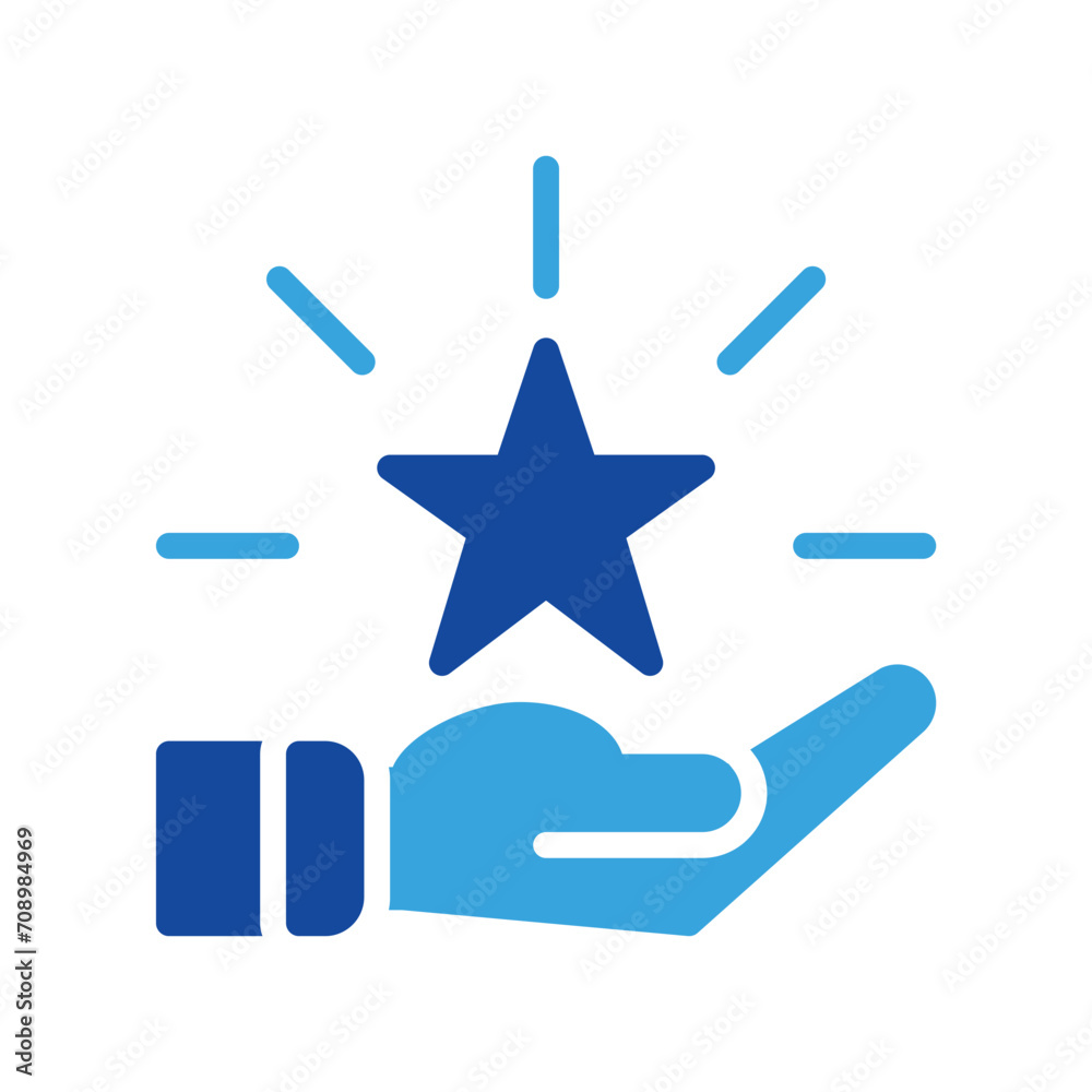 star like favorite icon and hand icon outline black style. Business and finance icons star like favorite icon and hand icon outline black style. Business and finance icons