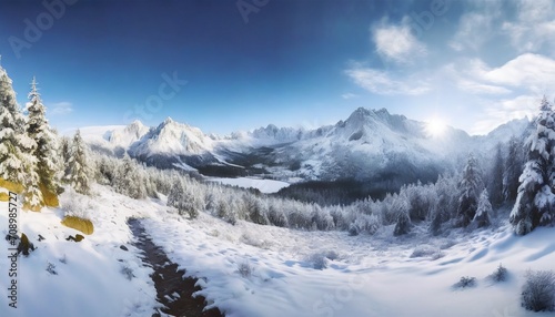 winter landscape in the mountain generative ais © Richard
