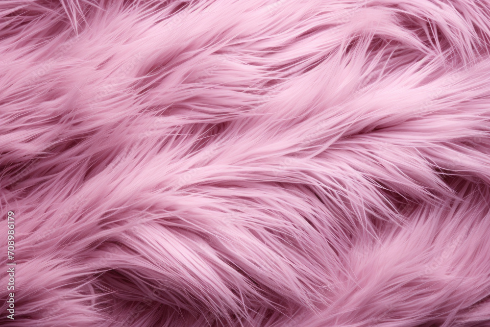 Obraz premium A close up of a pink fur suitable for use in backgrounds, fashion design, textiles, and creative projects requiring a soft and luxurious texture.