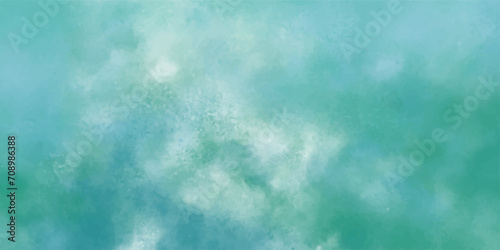 White Mint misty fog reflection of neon vector cloudy background. mist or smog liquid smoke rising. Cloudy Minty sky background with clouds, cloudy light blue watercolor natural clouds and smoke.