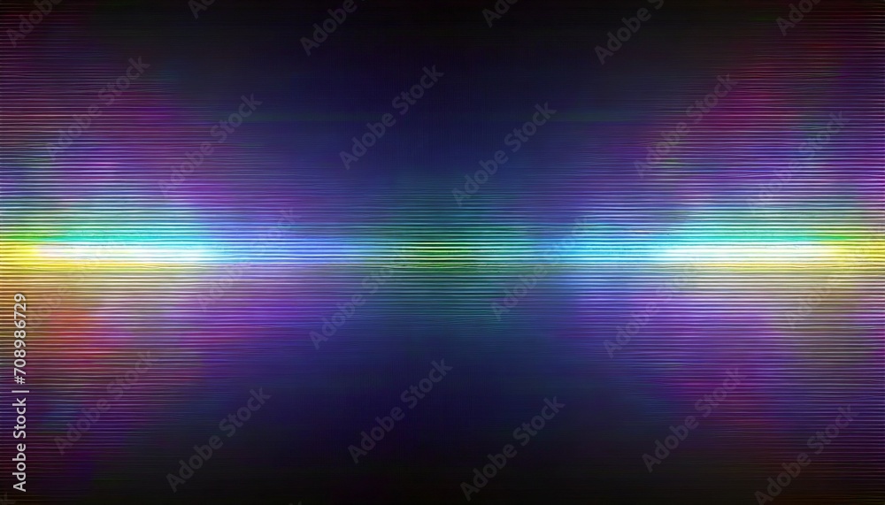 static tv noise effect and chromatic aberration