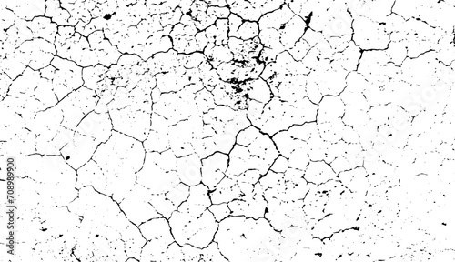 Fotografia old wall background, a black and white vector of a cracked wall cracked cracked