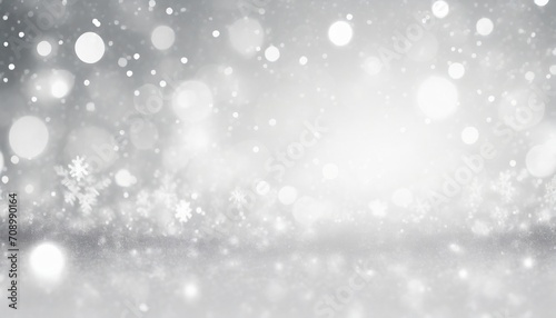 white and gray christmas light with snowflake bokeh background winter backdrop wallpaper