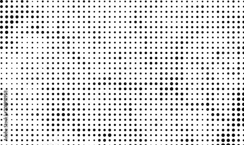 black and white dots  halftone dot pattern background vector  a set of four different abstract dots patterns    a black and white drawing gradient dots effect  grunge effect with round circle dote tex