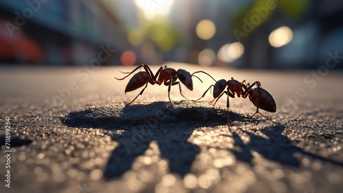 ant on the asphalt