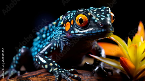 unique newts that glow in the dark caves Generative AI