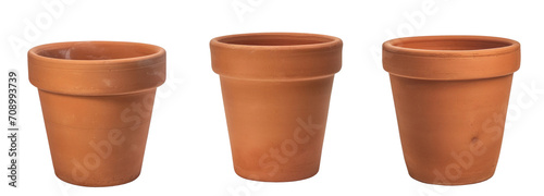 empty terracotta clay plant pot