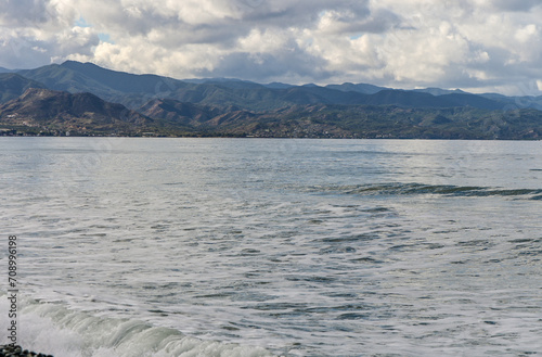 mountains and clouds on the Mediterranean sea in winter on the island of Cyprus 7