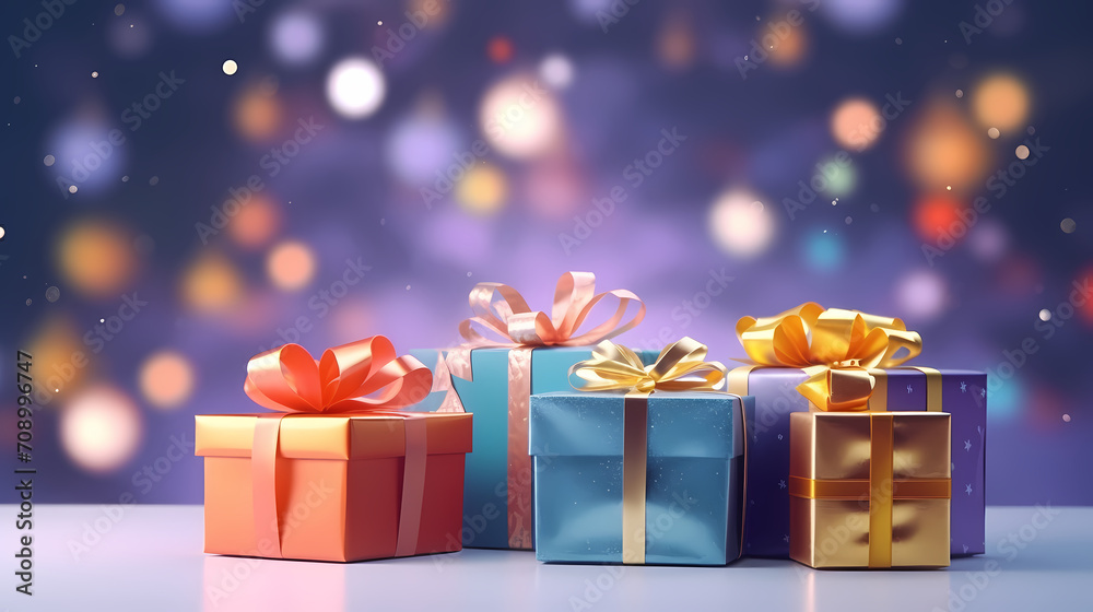 Gift box background with copy space for Christmas gifts, holidays or birthdays Gift box background with copy space for Christmas gifts, holidays or birthdays