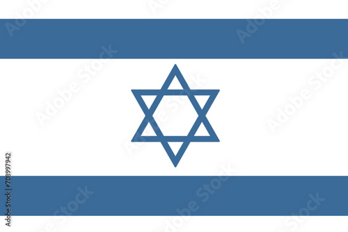 Israel flag national emblem graphic element illustration template design. Flag of Israel - vector illustration