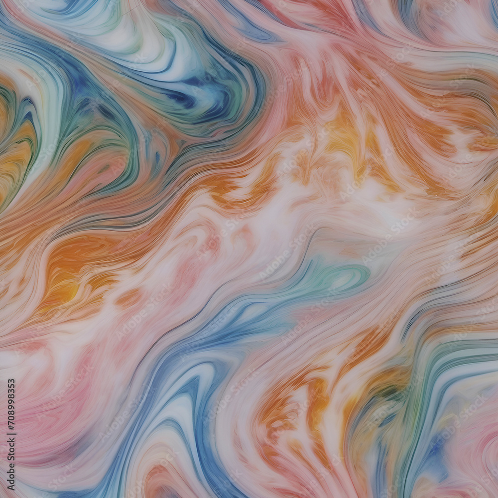 Fototapeta premium Pastel Fire pattern on marble. 