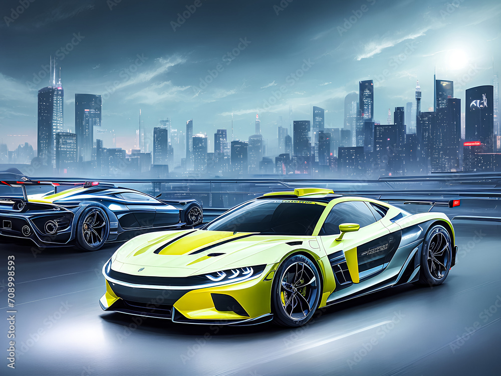 Chrome Solstice: Where Dreams Accelerate Beyond the Horizon.
Starlight Symphony: A Hypervelocity Sonata in Liquid Steel.
Neo-Velocity: A Dance of Light and Shadow, Redefining Speed