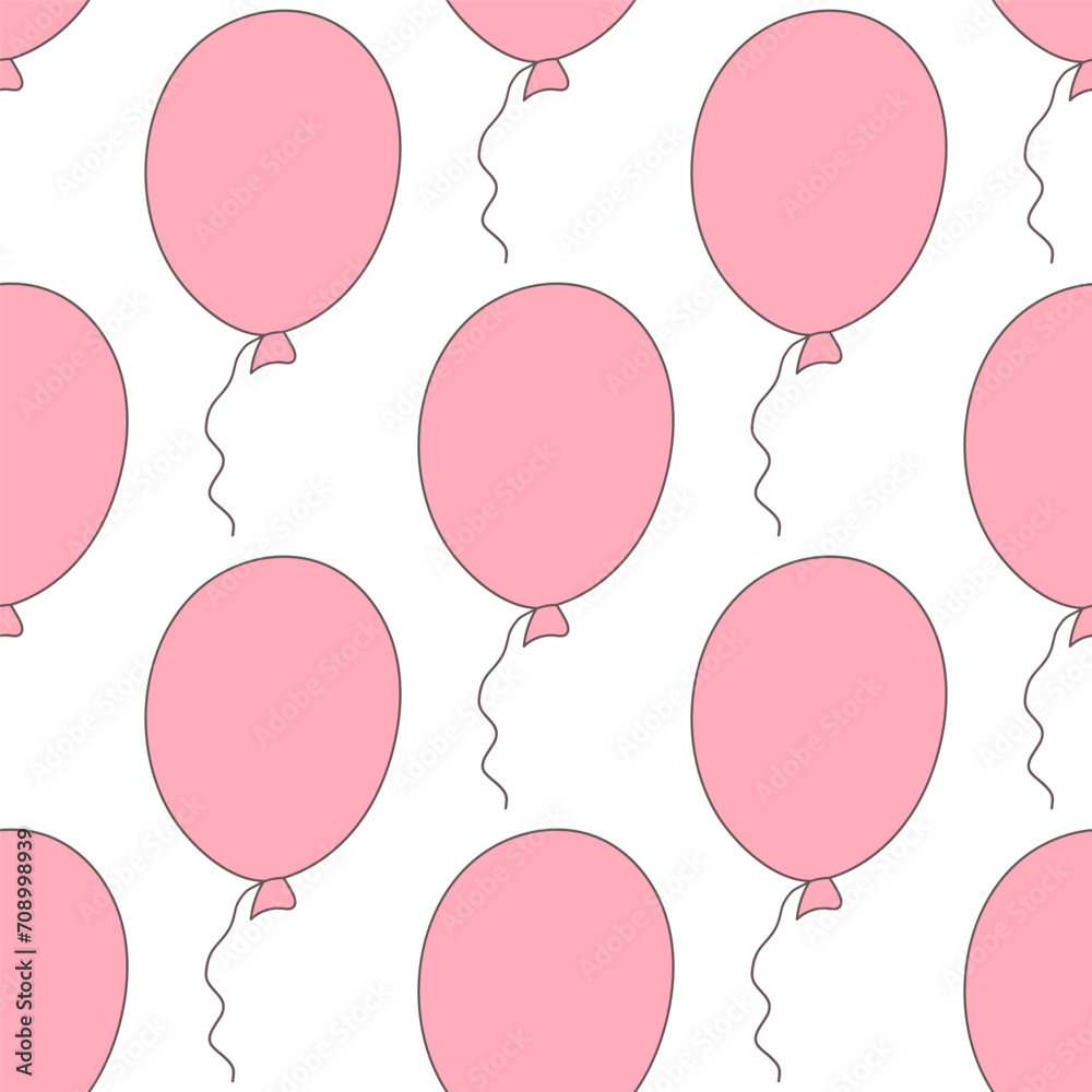 balloon pink valentin day birthday  pattern t