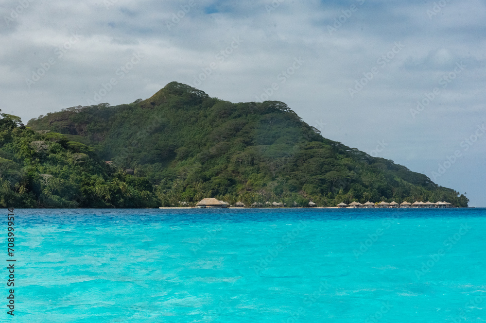 Huahine's lagoon, French Polynesia Huahine's lagoon, French Polynesia