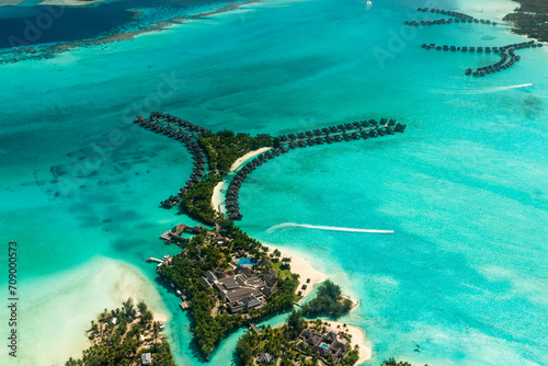 Bora Bora aerial view, French Polyneisa