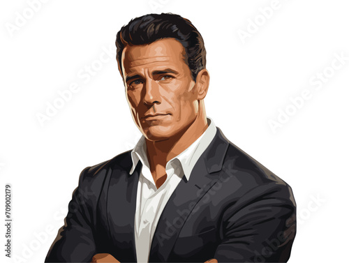 businessman white background