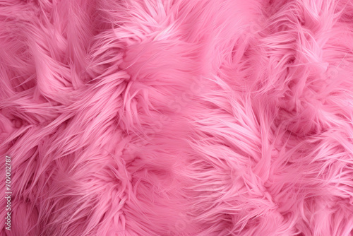 A close up of a pink fur suitable for use in backgrounds, fashion design, textiles, and creative projects requiring a soft and luxurious texture.
