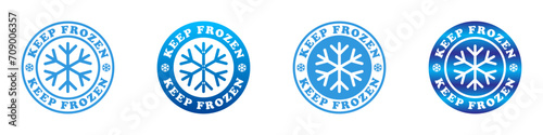 Keep frozen icon set. Vector illustration